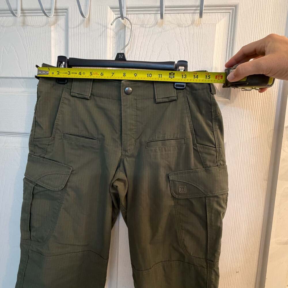 5.11 Tactical Womens Ripstop Cargo Pants Olive Green Sz 8 Regular Police Militar - Picture 4 of 12